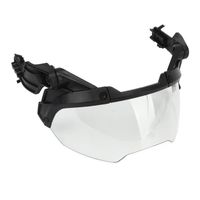 visière de casque Lunettes de casque pour lunettes de visière Airsoft réglables MICH PC avec lentille transparente pour la YESMAEFR