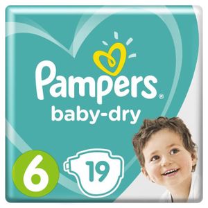 COUCHE Pampers Baby-Dry Taille 6, 13-18 kg - 19 Couches