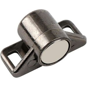 Paire D'enjoliveurs De Serrure Vintage Années 70 – Noir, Acier, Fabrication Française, Neufs