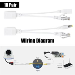 10 Paires De Cameras Ip Cable Poe Rj45 Adaptateur D Alimentation Injecteur Achat Vente Emetteur Actionneur 10 Paires De Cameras Ip Cab Cdiscount