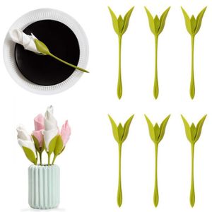 en plastique avec fleur pour table pour maison restaurant d/écoration de table en forme de pied 4 Creative Fleur Porte-serviettes en forme de fleur porte-serviettes
