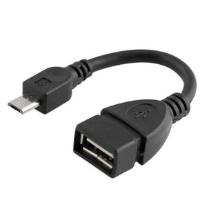 CÂBLE INFORMATIQUE Cable Adaptateur OTG Host adapter USB Femelle Micr
