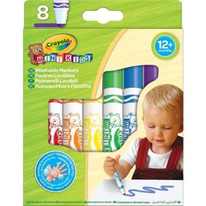 FEUTRES Mini Kids Loisirs Créatifs 8 feutres lavables - dès 1 an 52311 Couleurs A31