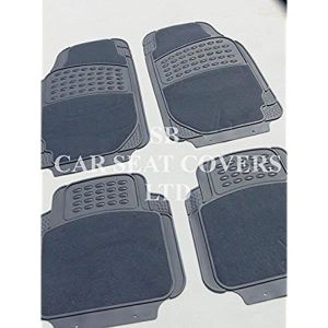 Citroen C3 Gris Pvc Tapis De Sol Caoutchouc Voiture 4 Pieces Set