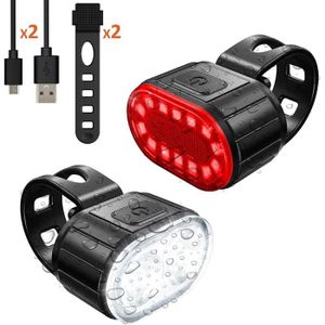 isotrade ÉCLAIRAGE VÉLO 4 Lampes LED