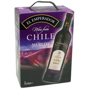 VIN ROUGE Merlot Vin Rouge du Chili Santa Lucia 3 L