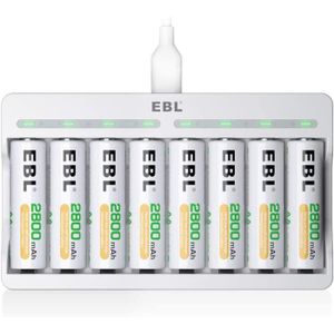EBL Chargeur de Piles Universel, Chargeur de Piles 12+2 Slots pour AA-LR6,  AAA-LR3, C-LR14, D-LR20 et 9V Piles Rechargeables Ni A9 - Cdiscount  Bricolage