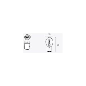 AMPOULE - LED Boite de 10 ampoules V PARTS B35 12V-35/35W