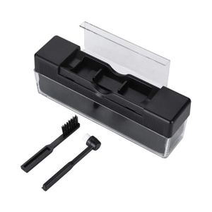 Brosse Vinyle Antistatique Douce en Laine de Nylon Compatible avec Disque LP EP kwmobile Brosse Vinyle Brosse Disque avec poignée en Bois 