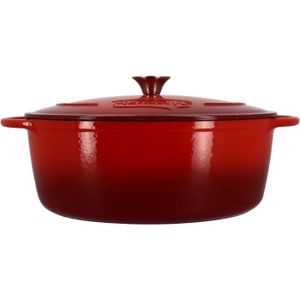 Cocotte Invicta rubis en fonte émaillée ronde 28cm