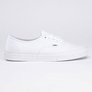 SKATESHOES Chaussures Vans Authentic - Blanc - Adulte - Lacet