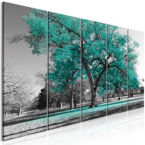 ▷ Tableau moderne avec un arbre en 5 parties