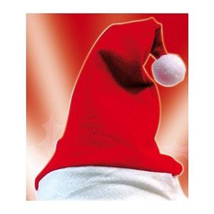 CHAPEAU - PERRUQUE Bonnet du Père Noël pour adulte - RUBIES - Accessoire de déguisement - Rouge et blanc - Intérieur