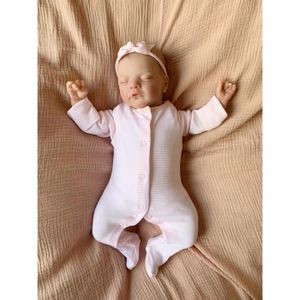 POUPÉE NPK – poupée Reborn réaliste de 49CM, taille bébé, Sam endormi, peau 3D peinte à la main avec des veines visibles, 49CM