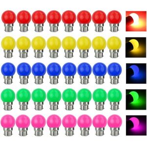 AMPOULE - LED Ampoule LED de couleur B22, équivalent 3 W, 30 W, 