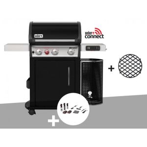 BARBECUE Barbecue à gaz intelligent Weber Spirit EPX-325S GBS  + Kit de nettoyage 126x81x116cm Noir