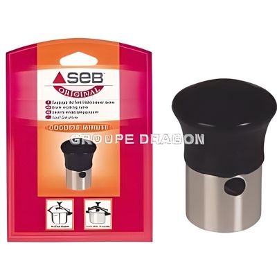 Lot De 2 Soupapes Noires Authentiques SEB Pour Cocotte Minute - Couvercle Verrouillage Et Marche/Arrêt