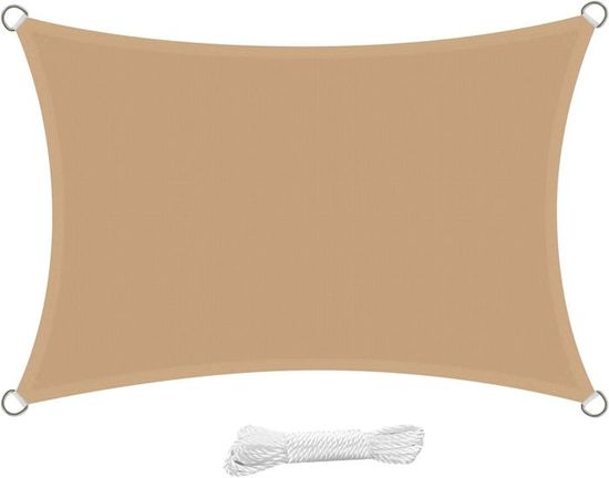 Voile D'ombrage WOLTU 4x5 M - Protection Solaire 93% UV Pour Jardin, Terrasse, Camping