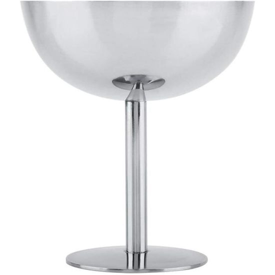 BuyWeek Gobelet à Crème Glacée Bol Dessert Acier Inoxydable - Parfait Pour Sundae Fruits Salade