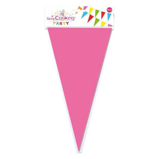 Guirlande Fanions Multicolore 10 M - Décoration Fête Anniversaire Ou Garden Party