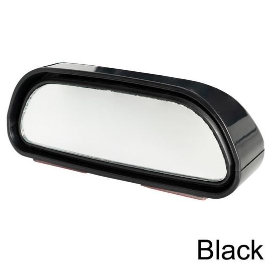 2 Rétroviseurs Grand Angle 360° Pour Voiture, Camion, SUV - Convexes, Noirs, Adhésif, Vue Large Latérale