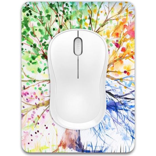 Tapis De Souris Ultra épais 15 X 20 Cm - Noir, Lavable, Antidérapant - Pour Portable Et Bureau