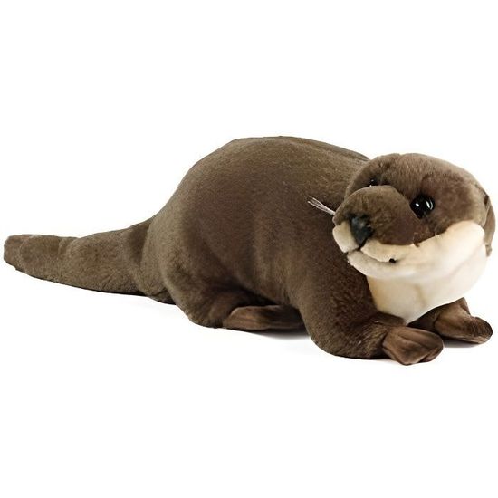 Peluche Living Nature Grande Loutre 40cm An65 Cdiscount Jeux Jouets