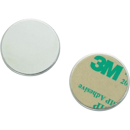 Disque magnétique autocollant néodyme Ø 12 mm / hauteur 1 mm