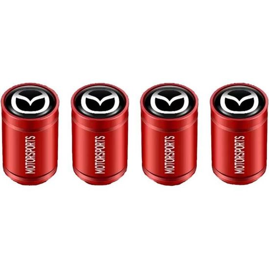 Haedot Lot De 4 Bouchons De Valve Pneu Universels Aluminium Jaune - Voiture, Moto, Vélo