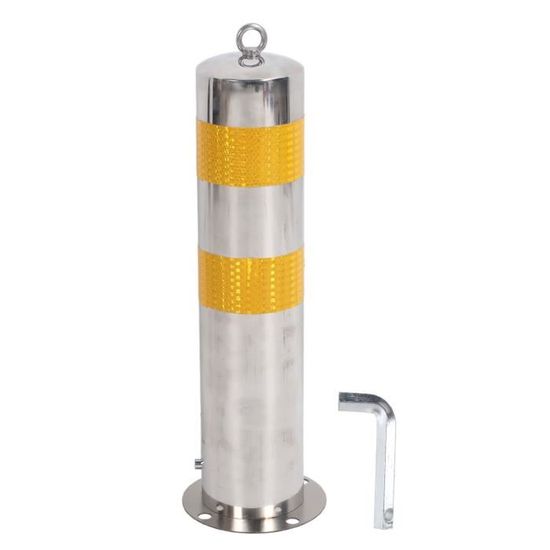 Borne De Sécurité Rétractable En Acier Inoxydable - Poteau Verrouillable Pour Allée Ou Stationnement