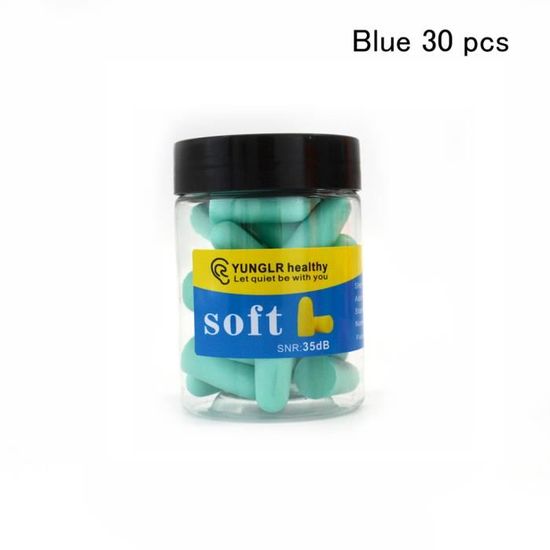 BOULES QUIES,30 pcs blue3060 Pièces Bouchon Oreille Plug Bouchon Oreille Anti Bruit Boule