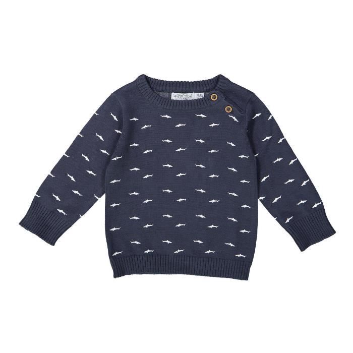 Dirkje Pull Requin Bleu Marine Bebe Garcon Cdiscount Pret A Porter