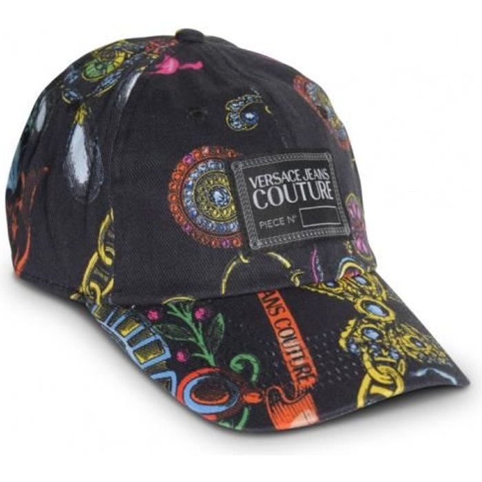 Casquette Versace Jeans Couture noir- 71GAZK19 - BASEBALL CAP WITH CENTRAL SE