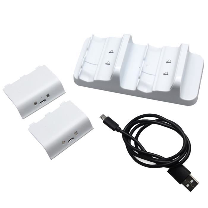 Accessoires de jeu Double berceau de charge et batterie 2 pièces et câble USB pour contrôleur Xbox One DYY80614862