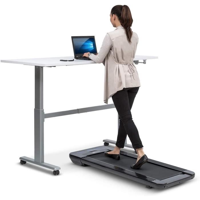 Workspace Go Light Black Edition - Tapis de Course , 350 W , Vitesse 0,8 à 6km/h , Contrôle par télécommande , Charge maximale: 120k