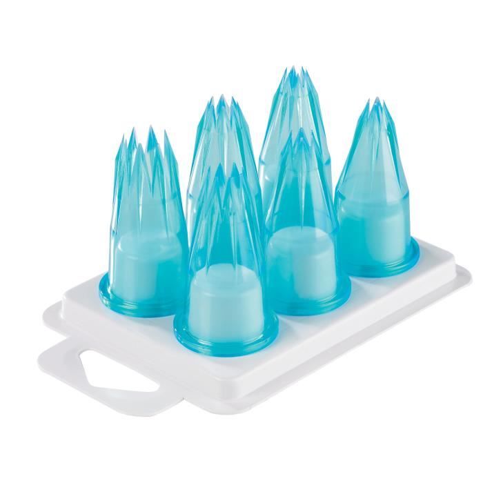 Assortiment 6 douilles cannelées polycarbonate