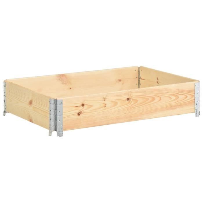 Rehausse palette - Collier de palette 50x100 cm Bois de pin solide