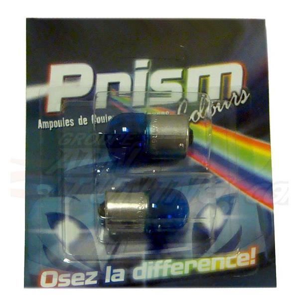 2 Ampoules BA15S - 12V - 5W - Eclairage Bleu