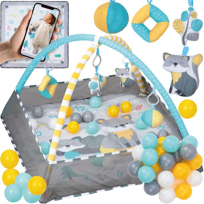Tapis d'éveil 4 en 1 MoMi Lammis