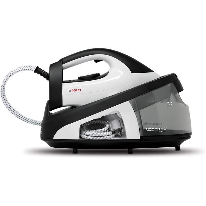 Polti Vaporella Simply VS20.20, Centrale Vapeur 6.5 BAR pompe, large réservoir amovible 1.5 L, Steam Boost 210 g/min, fonction ECO,