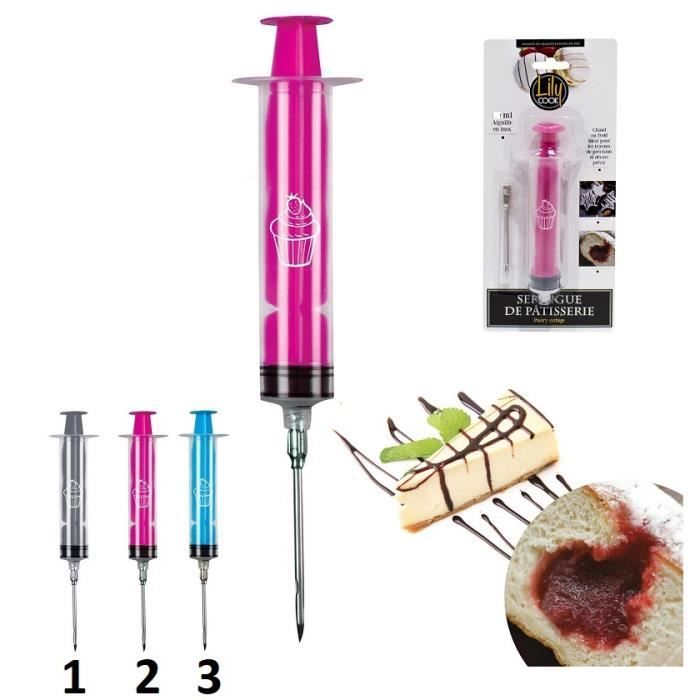Seringue a Patisserie 35ML - Mod2 Rose - Ustensile Cuisine Patisserie - 713