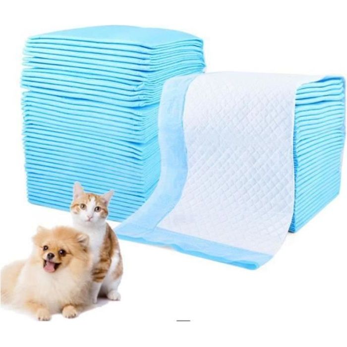 JZ08075-100 pcs tapis de proprété chien alèse d'apprentissage proprété ducateurs chiot animalerie alaises chaton chat 33*45cm