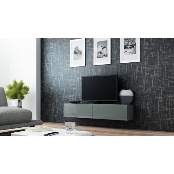 Meuble tv design suspendu Vito 140cm