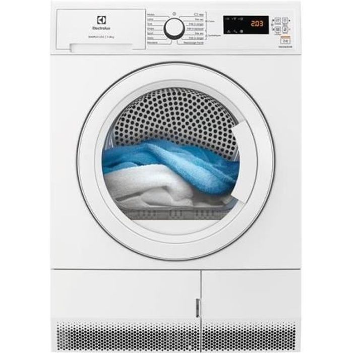 Sèche-Linge Frontal à Condensation ELECTROLUX EDHF4812SC