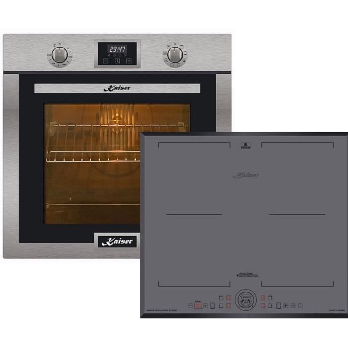 Kaiser Four Set EH 6323 + KCT 6730 FIG, Autonome, Inox, Four électrique+plaque de cuisson à induction 60 cm