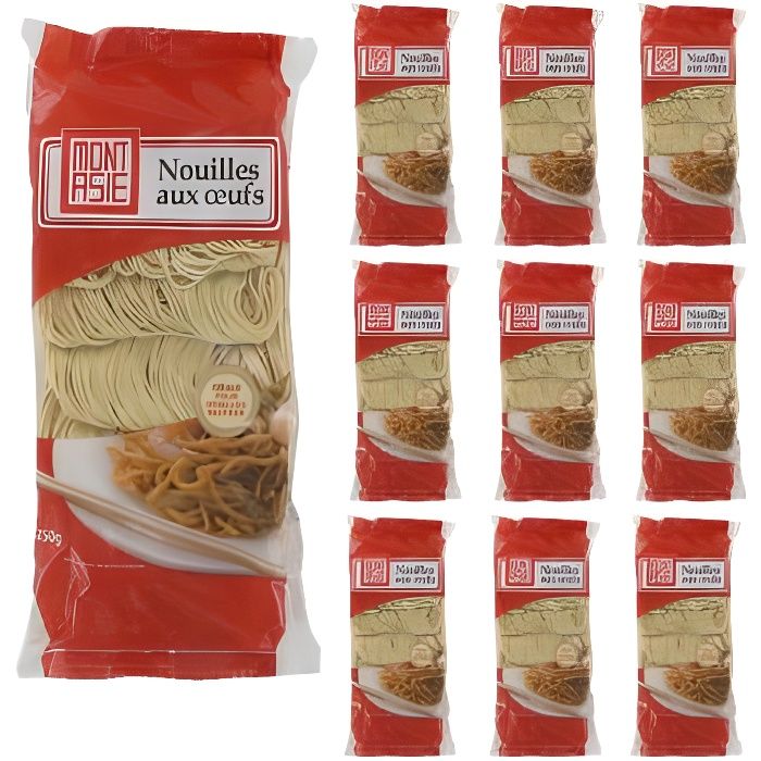 [Lot de 10] Nouilles chinoises - 250g par paquet