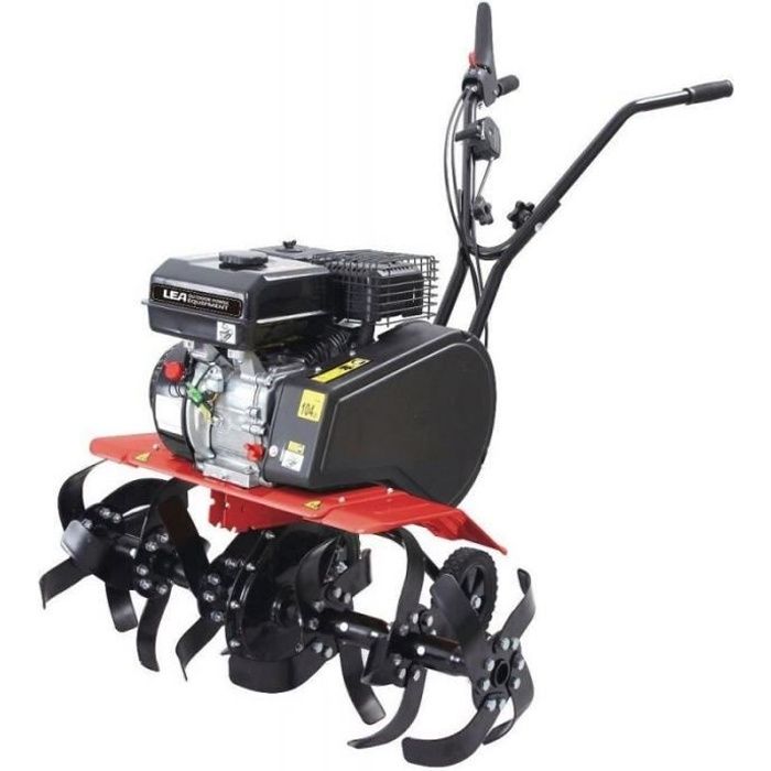Motobeche thermique 212cc 4100W 2 vitesses fraisage 55 ou 85cm roues de transport LEA LE42212-85W11