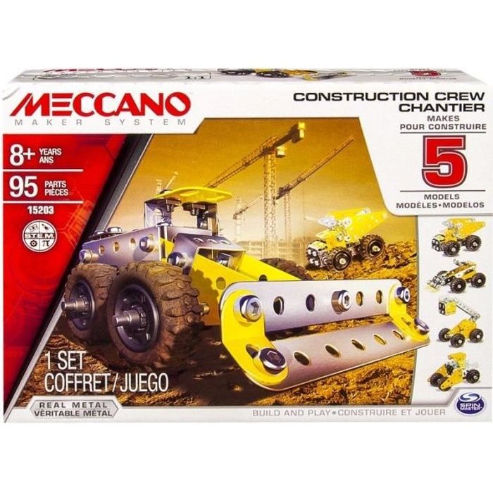MECCANO Chantier, 5 Modèles Meccano