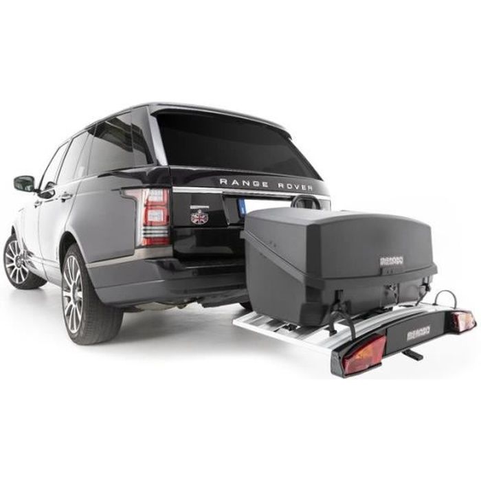Porte-vélos 4 vélos + Coffre sur attelage 300L - Charge max 30 Kgs - Menabo Mizar + Alcor4