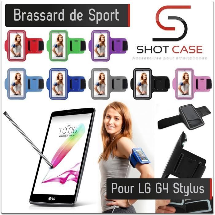 Brassard Sport LG G4 Stylus (NOIR) Etui Housse Protection Couleurs